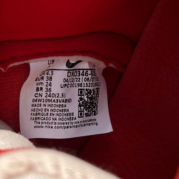 NEW Nike Dunk High LXX Cinnabar Sneakers Womens Size 7 Mars Stone Sail White - Picture 9 of 9